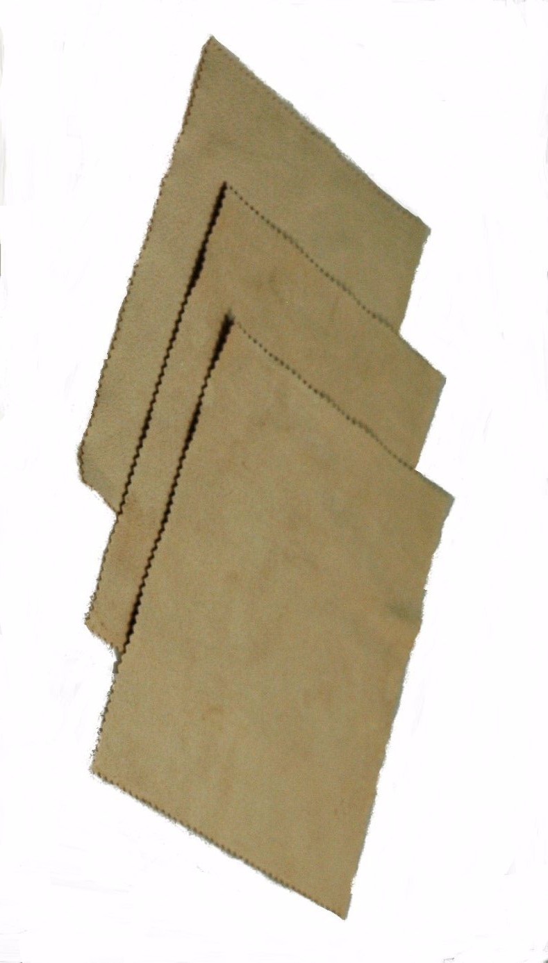 Beige – Travel Size – 3 Pack Horosafe Watch Buff Cleaning Cloth for Dunhill