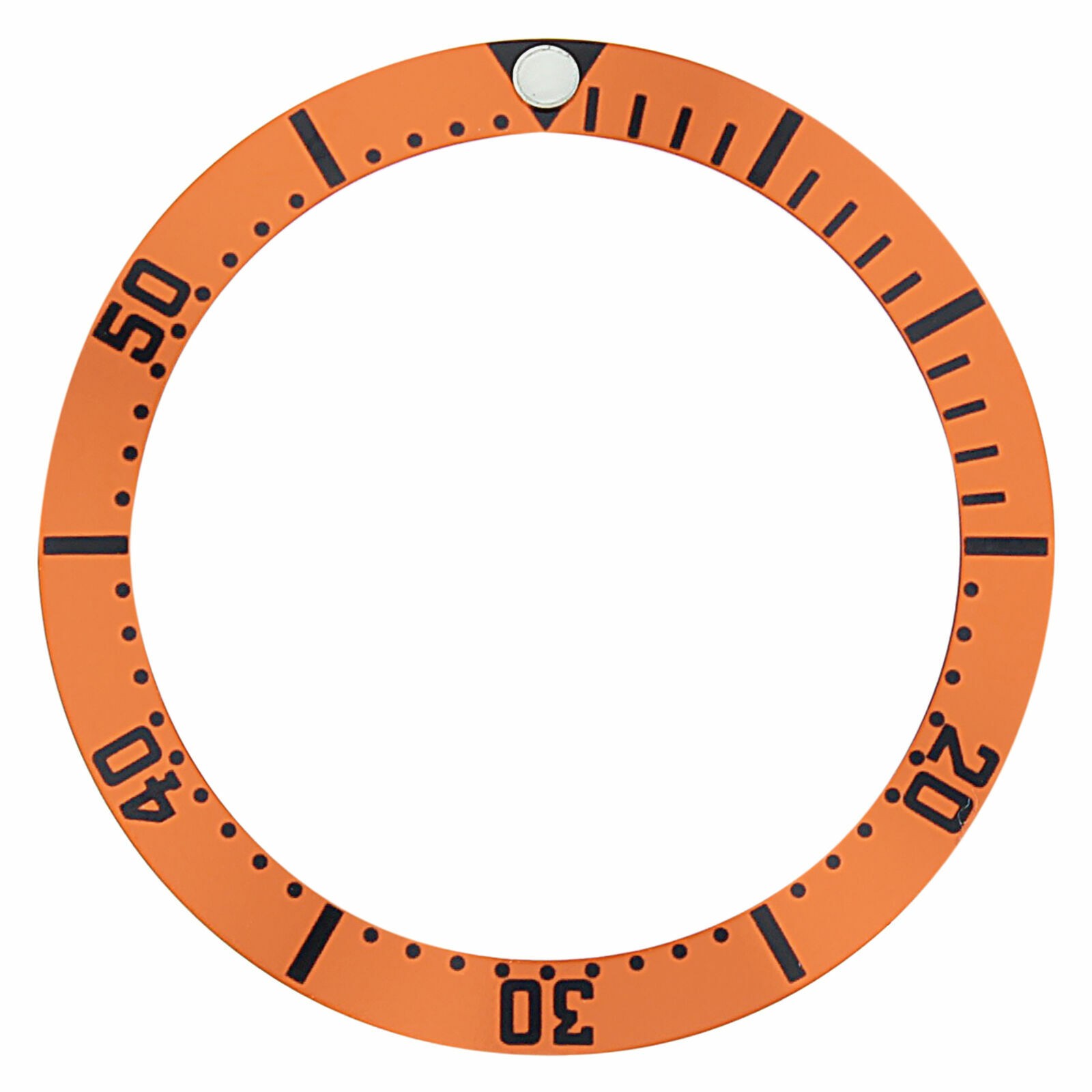 BEZEL INSERT FOR FITS 41MM CASE OMEGA SEAMASTER BOND PLANET OCEAN ORANGE BLACK #