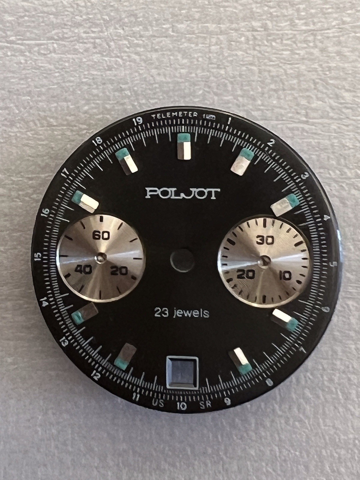 Chronograph 3133 Movement (USSR) Poljot Dial.