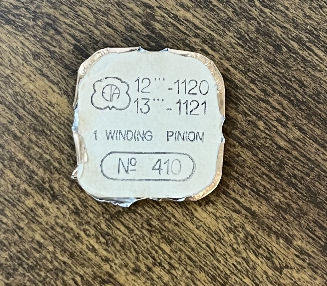 Genuine ETA 2890, 2892-2 Winding Pinion Part #410 – New Old Stock – Fast Ship!