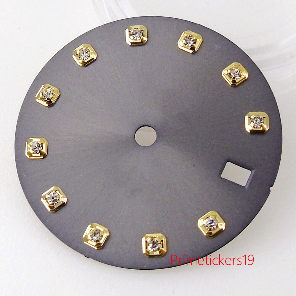29mm Multicolor Gradient/Sunburst Watch Dial Diamond Indices Fit NH35A Movement