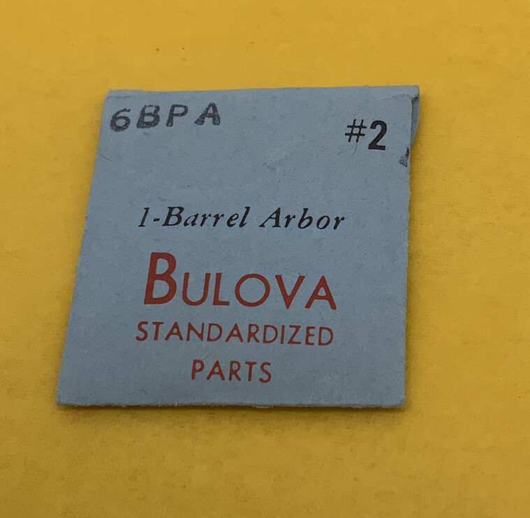 Bulova Barrel And Cover 6BPA #2 NOS