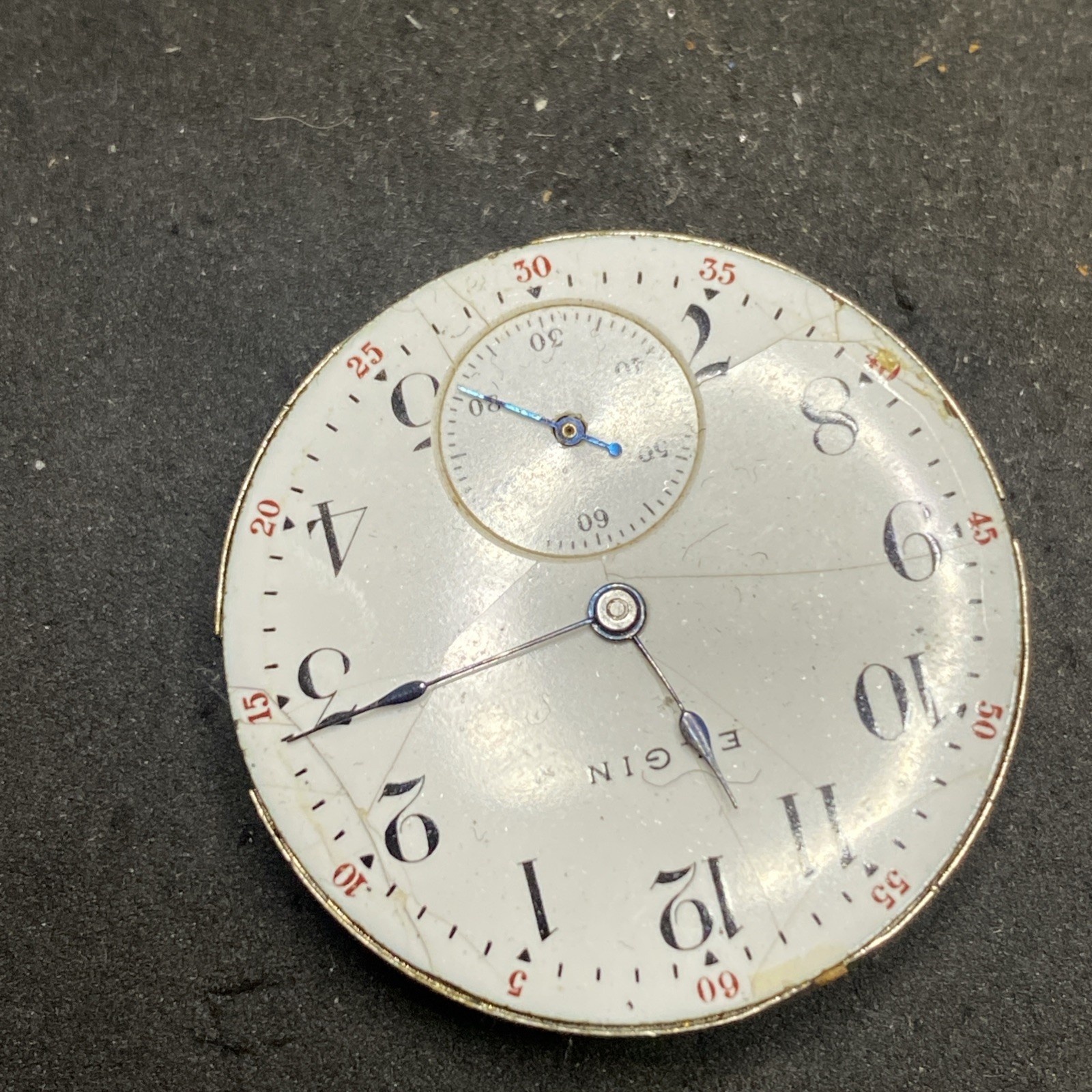 Elgin Grade 318 Pocket Watch Movement Size 0s 15j Model 2 Hunter Repair F8821