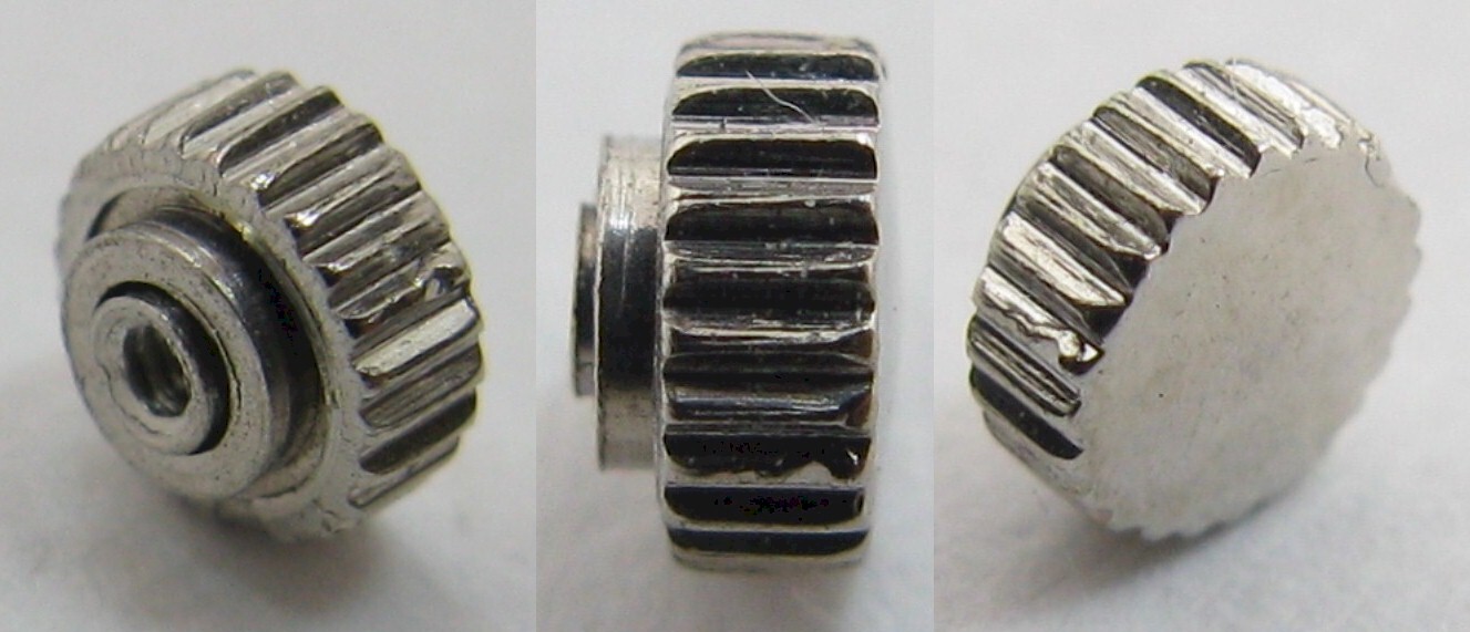 small dustproof white gold plated watch part Crown 3.2 millimeters x1 * TAP 11 *