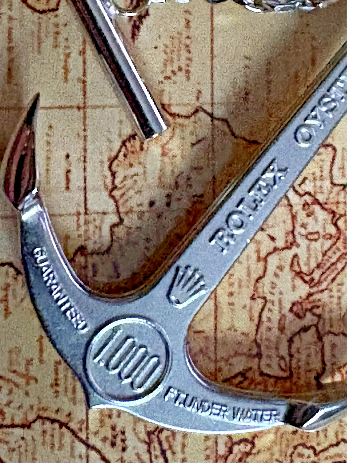 ROLEX SUBMARINER Novelty Anchor + Chain 300 Metres 1000 Feet 14060 114060 16610