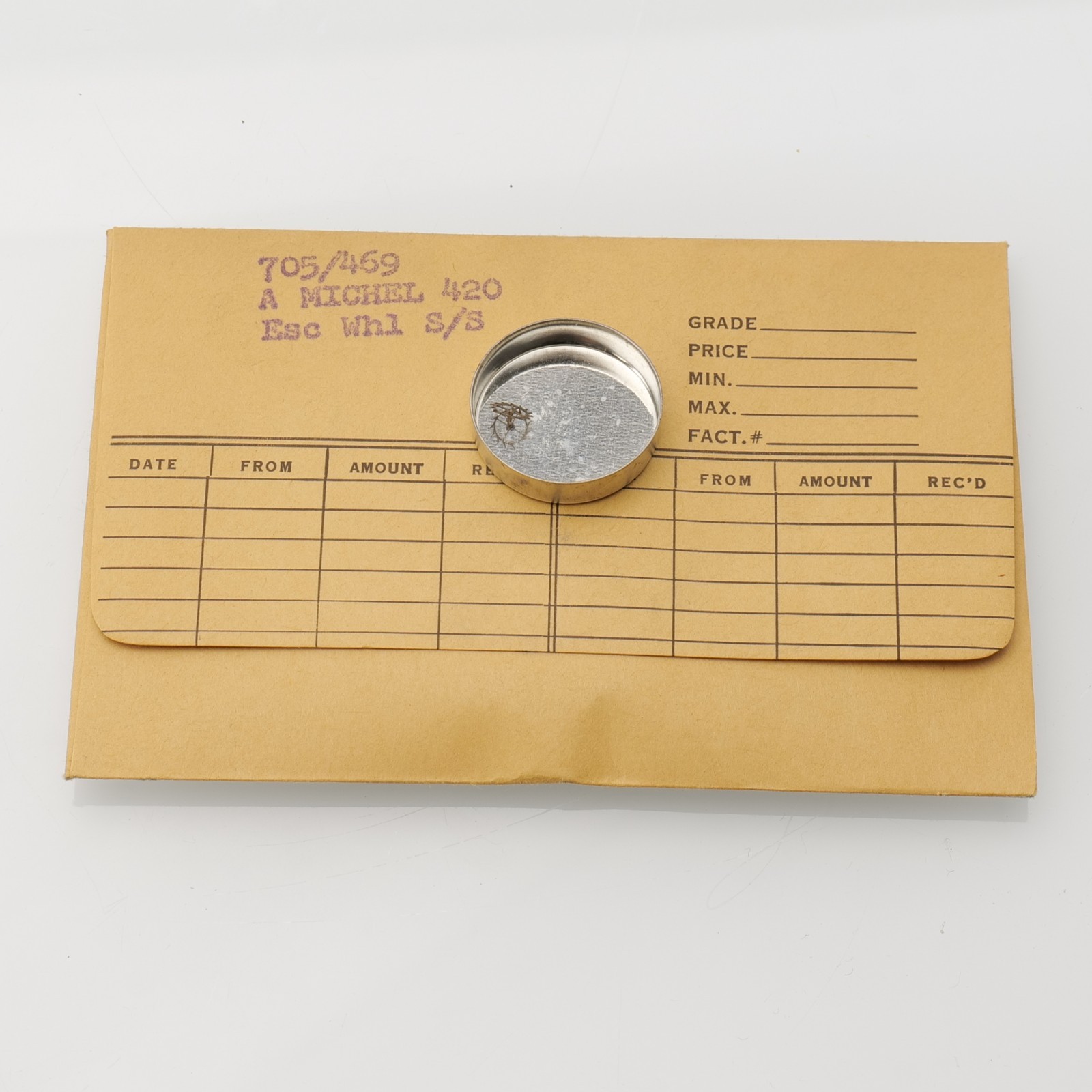 A Michel 420 Escape Wheel Watch Part New Old Stock Bestfit 705/469 Watchmakers