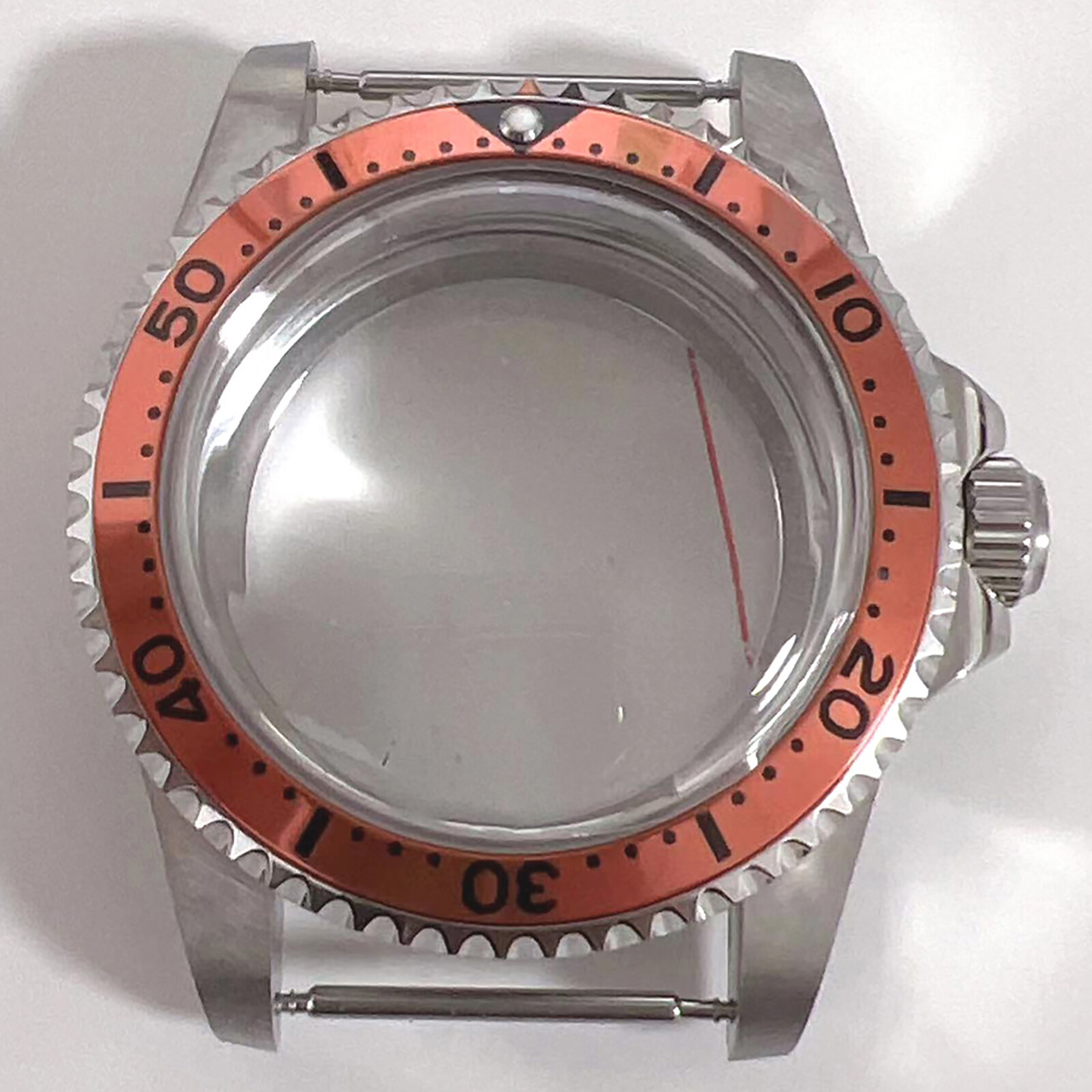 39.5MM Retro Watch Case Steel Acrylic Glass Case for NH35 NH36 Watch Movement