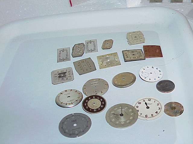 18 Assorted Wrist Watch Dials for Steampunk or Altered Art Projects parts rep K