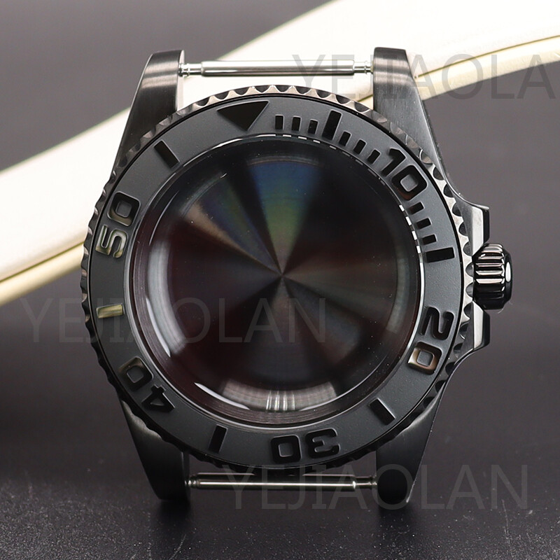 40mm Watch Cases sapphire glass Fof Seiko Nh35 Nh36 Nh38 Eta 2824 Movement diver
