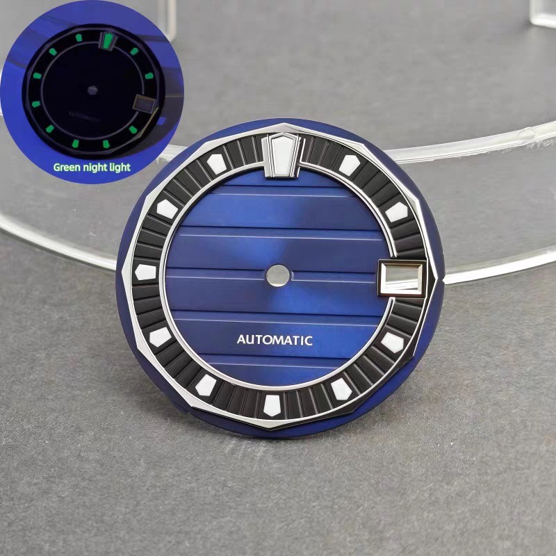 NH35 Dial 28.5mm Green Luminous for NH35/NH36 Movement Watch Parts Watch Dial