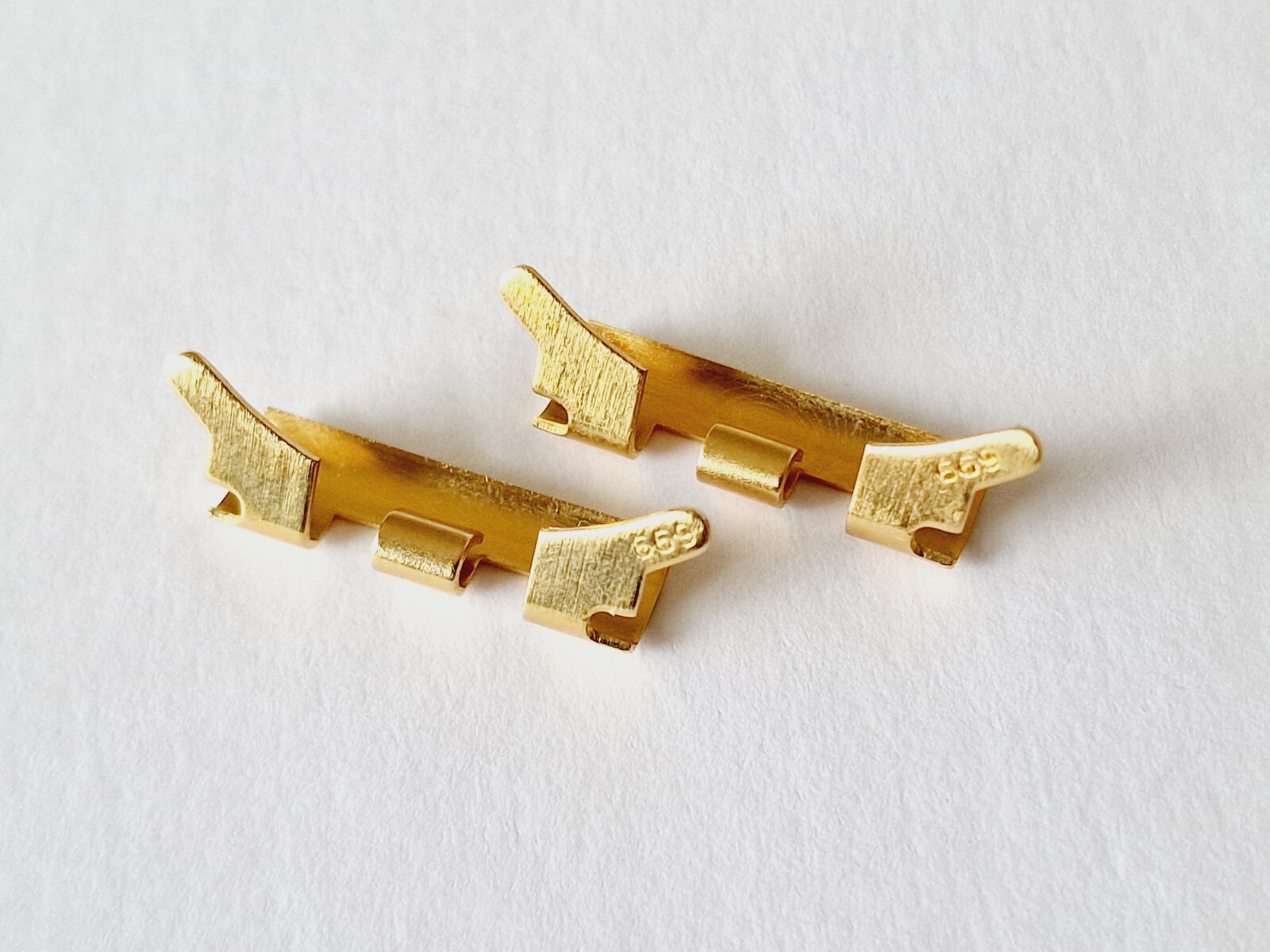Omega Bracelet End Piece/Link Gilt Reference 699 Genuine (x2)
