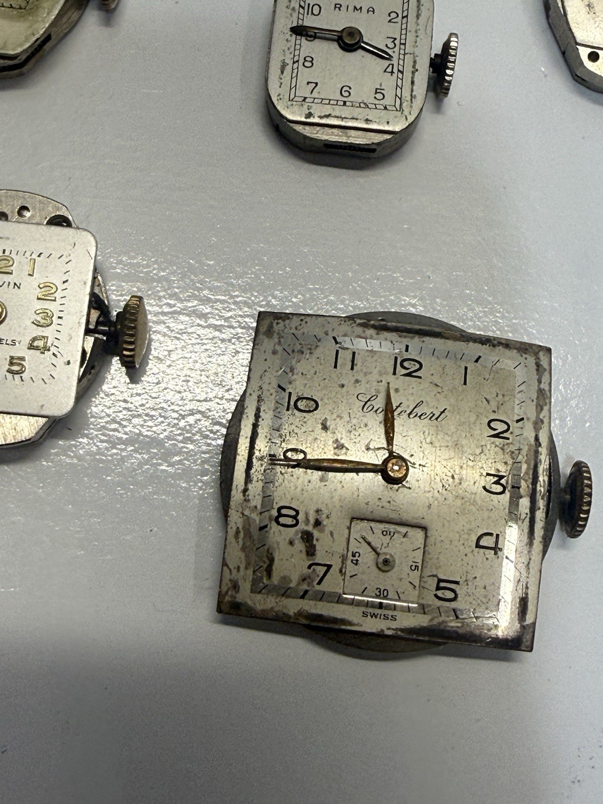 Vintage Wristwatch Bulova/Elgin/Waltham/Buren/Rima/Belforte Movements Lot