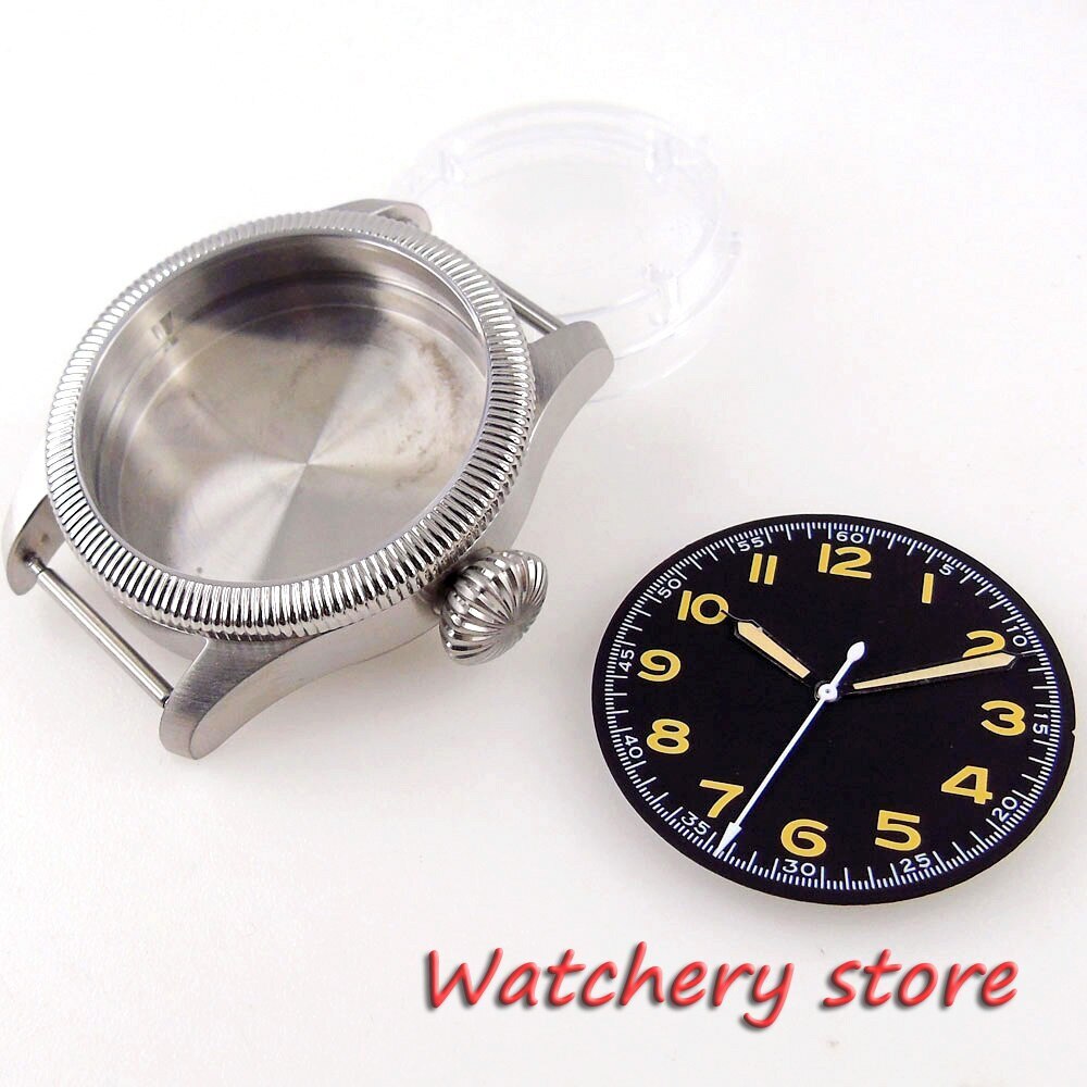 39mm Tandorio Sapphire Glass Watch Case 33.5mm Dial For NH35 NH35A 2824 PT5000
