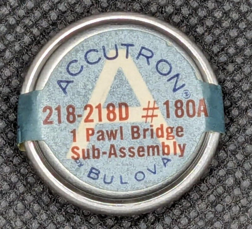 NEW NOS Genuine Bulova Accutron 218-218D Pawl Finger Assembly # 180A