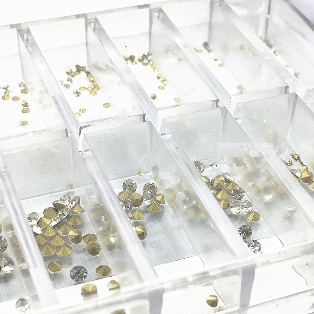 540Pcs Watch Rhinestone Replacement Acrylic 18 Sizes Watch Repair Tools
