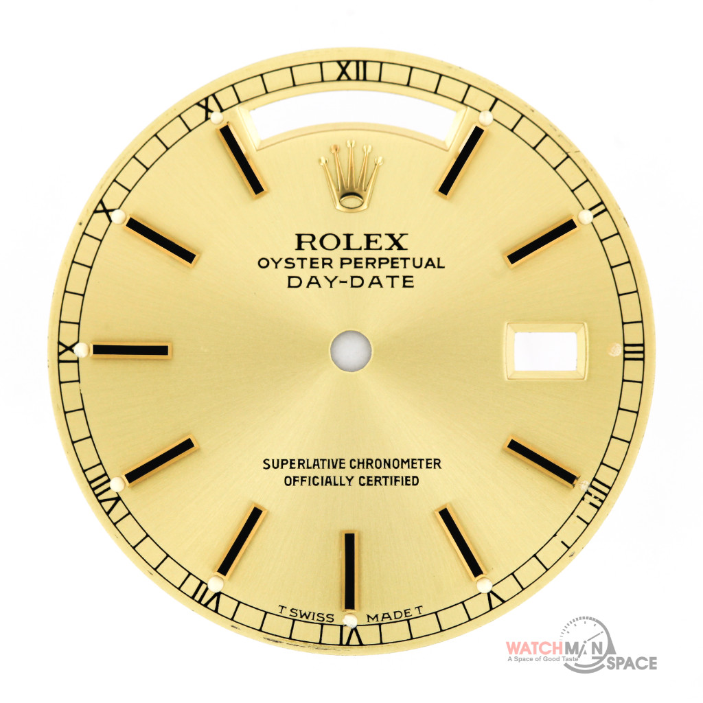 Original Men’s Rolex DayDate 36mm 18238 18038 Champagne Stick Dial 18KY #L21