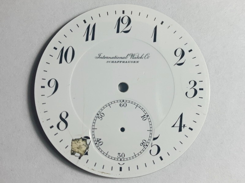 IWC Schaffhausen International Watch Company Antique Swiss White Enamel Dial