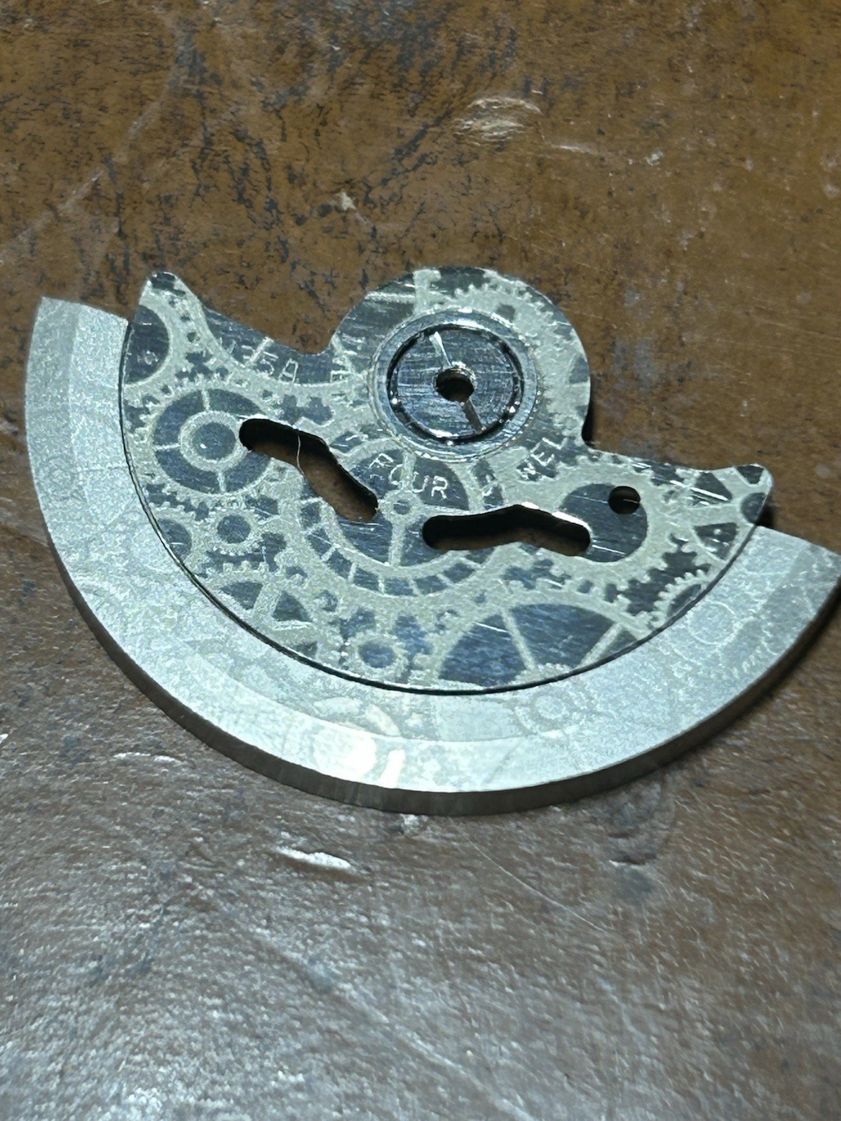 Engraved Gear Pattern Automatic Hammer Rotor Fit Seiko NH35 NH36 NH70 Movement