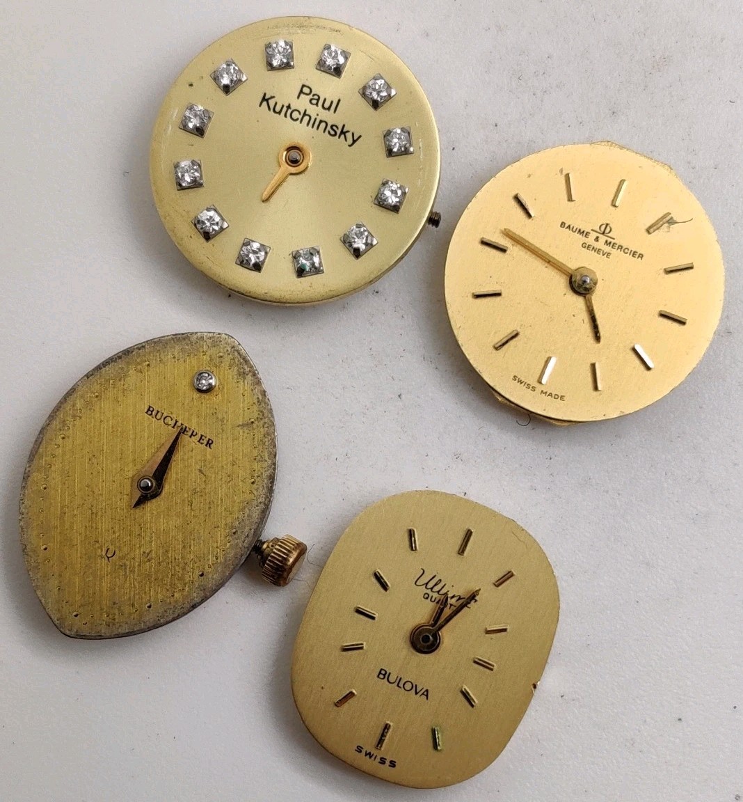 Baume Mercier Bucherer Bulova ETA 976.001 Swiss quartz movements For Repair