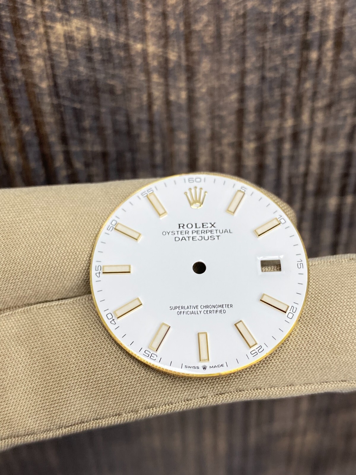 Rolex Datejust 41mm White Stick Two Tone Dial Model 126333 RARE