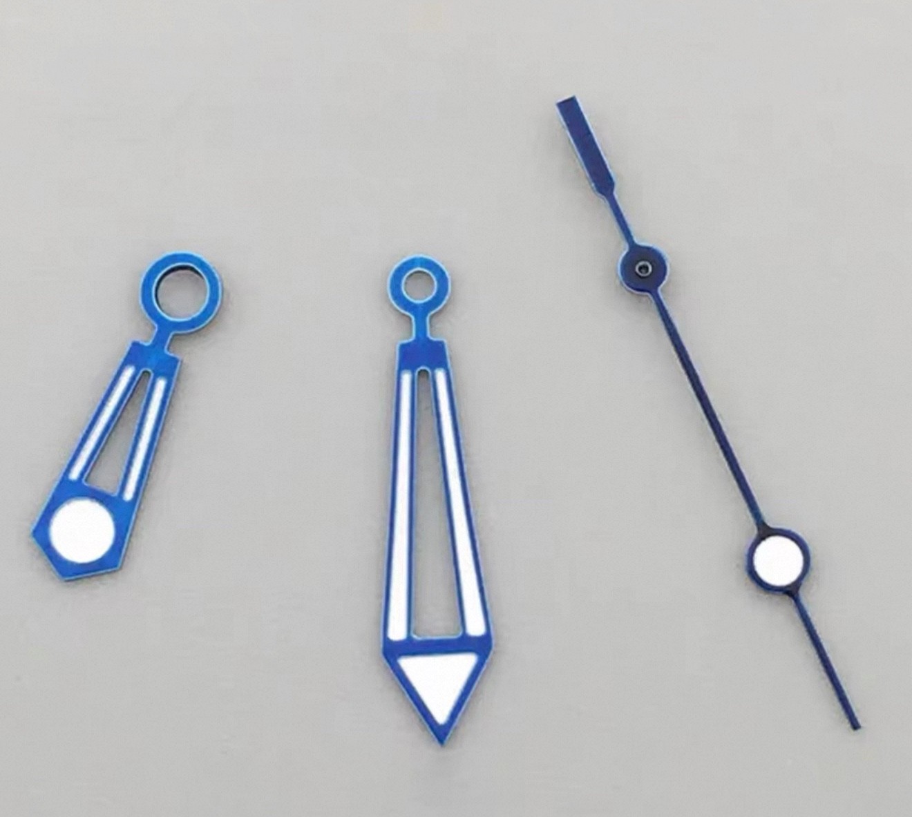 1 Set Blue Luminous Watch Hands 9x13x14mm For NH35 NH36