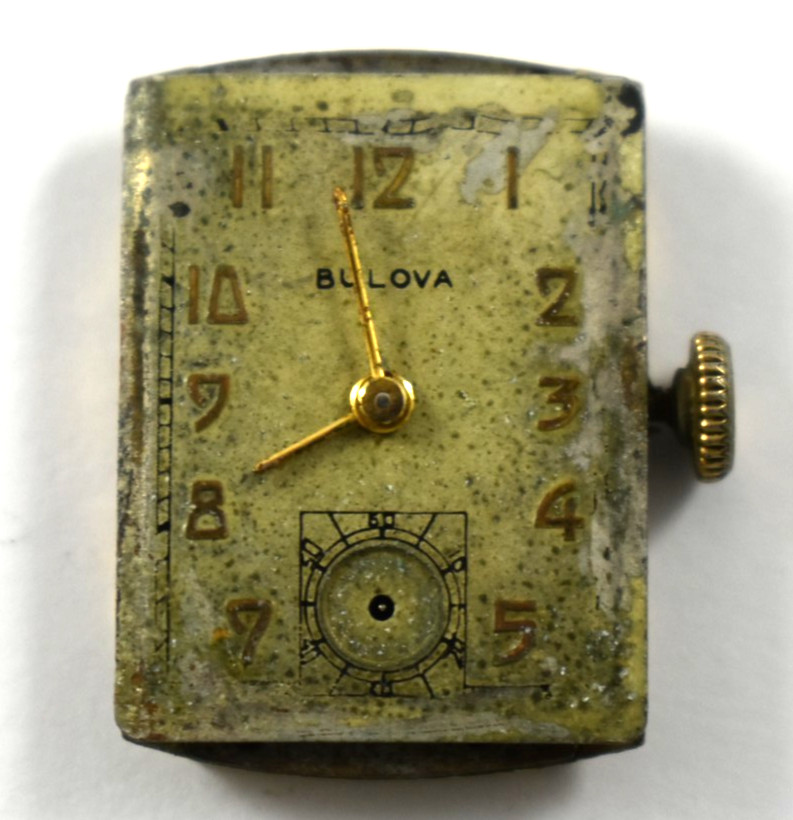 Vintage Bulova Manual Wind 21J 7AK Wrist Watch Movement lot.we