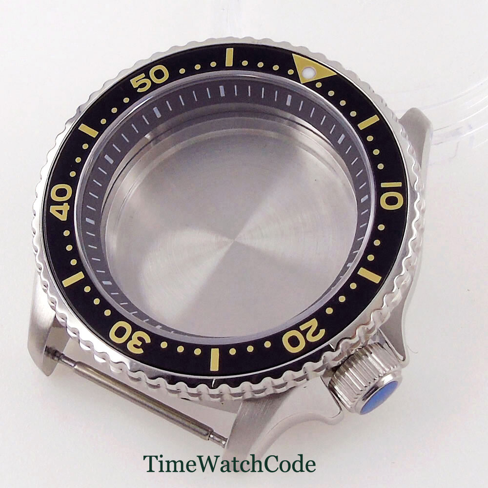 Fit NH35A NH36A 41mm Diver Mens Watch Case Alloy Bezel Insert 200M Waterproof