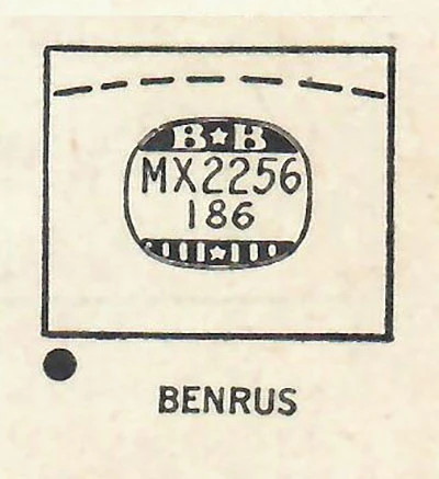 BENRUS : ABBOTT (AND OTHERS) – Rectangle 22.5mm x 18.6mm DUREX