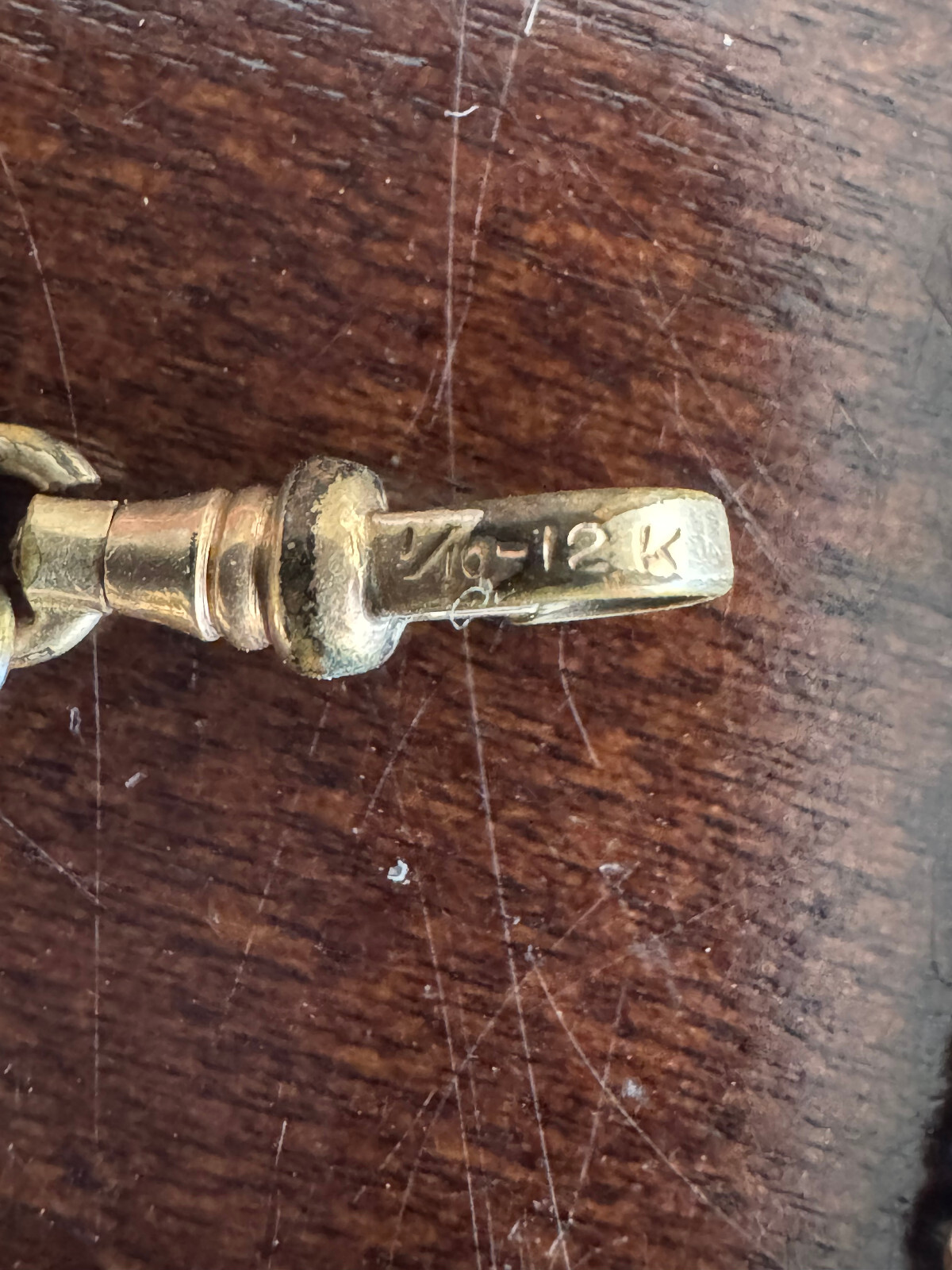 VINTAGE 13 INCH YELLOW GOLD FILLED POCKET WATCH CHAIN
