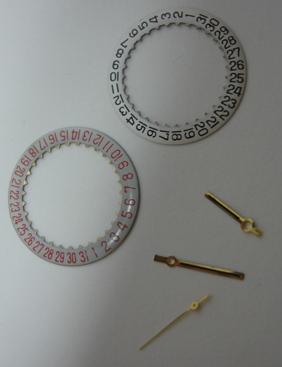 Swiss FHF ST 96-4/964/969-4 Dial Rings and Sweep Second Hands Parts