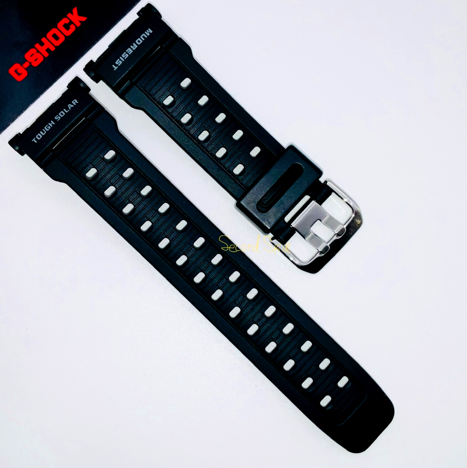 GENUINE Casio Black Rubber Watch Band GW-9000-1 GW-9000A-1 GW-9000Y-1