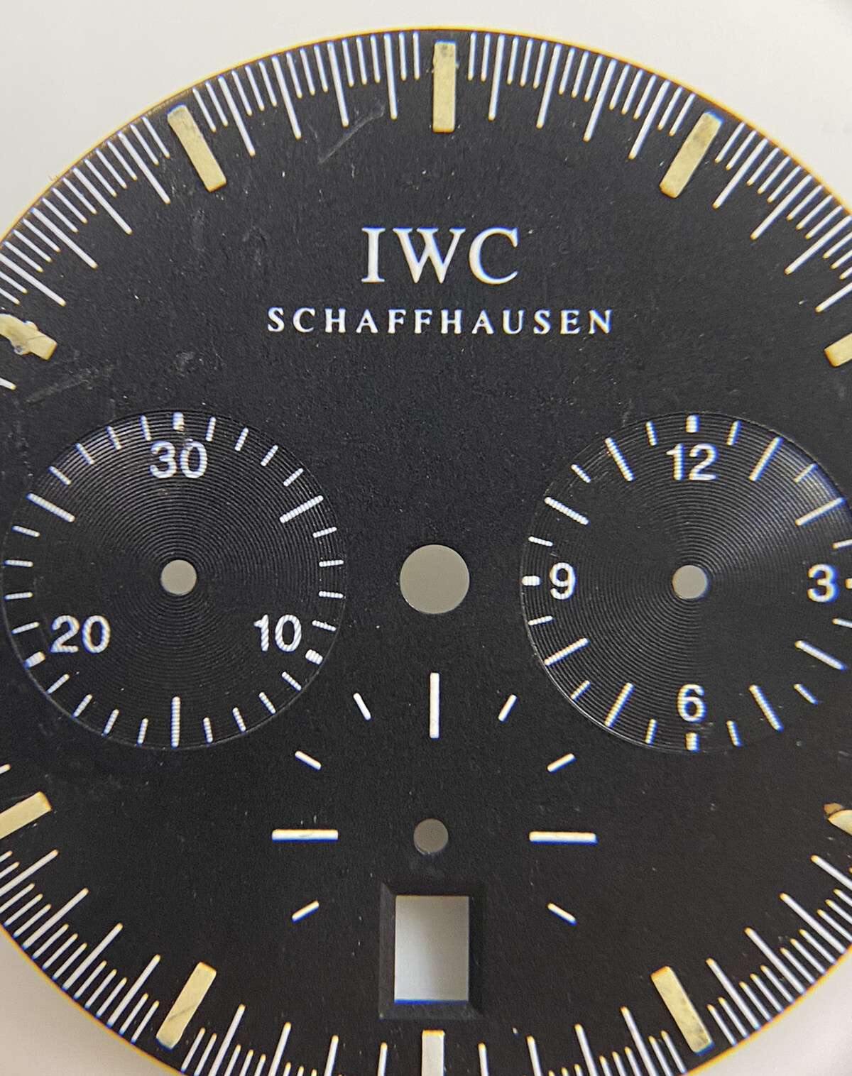 Original IWC GST SCHAFFHAUSEN Chronograph IW372701 Black 27mm Dial