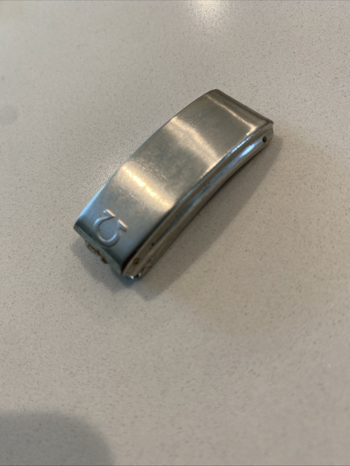 Genuine Vintage Omega No. 27 Modele Depose Folding Clasp Buckle Stainless Steel