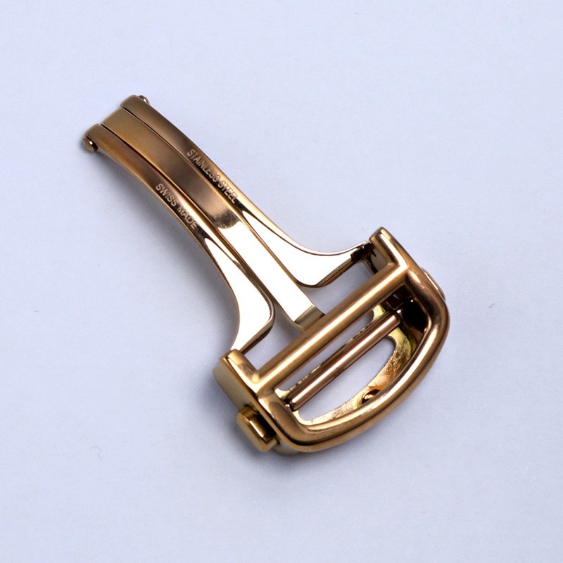 Deployment Clasp Pin buckle for Cartier Tank Ballon Steel 14,16,18mm Folding