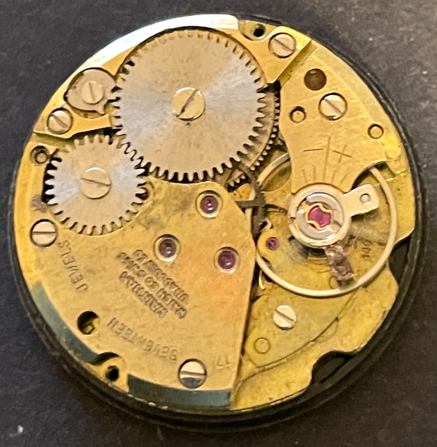 Vintage Waltham Men’s Watch Movement Incabloc Parts Good Balance 17j Swiss