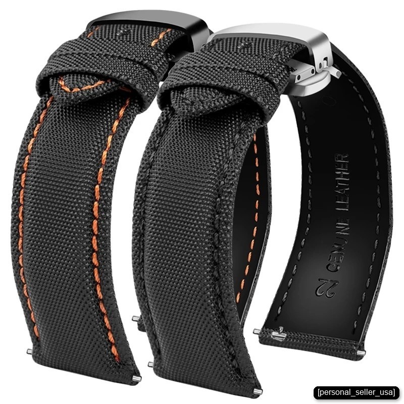 Nylon Rubber Watch Band 19mm 20mm 21mm 22mm 23m 24mm | Multi-Color Sport Strap
