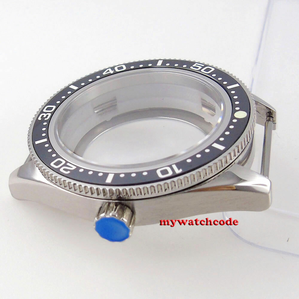 42mm Steel watch case sapphire glass ceramic bezel case fit NH35 NH36 ETA 2824