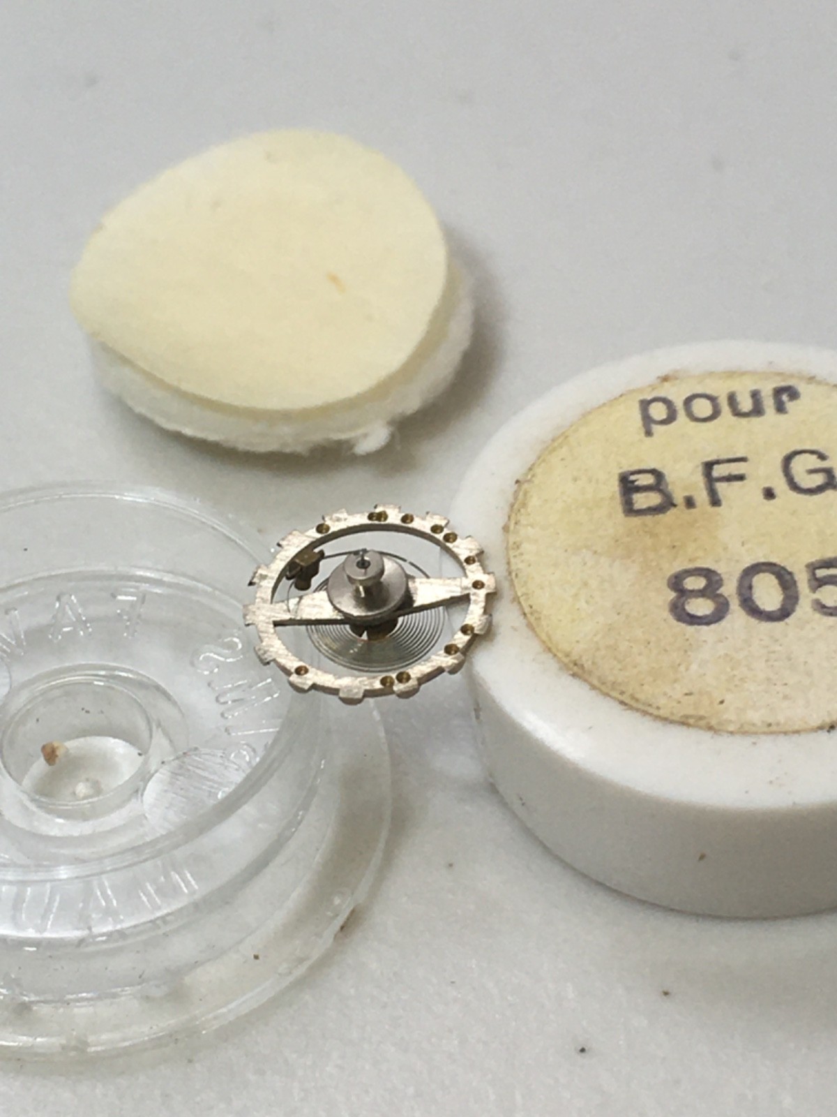 BFG 805 Balance Complete Wrist Watch Part #721 New Old Stock