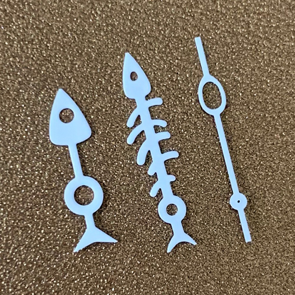 Fashion Green Luminous Fish Bone Watch Hand Pointer Needles for NH35/NH36/4R/7S