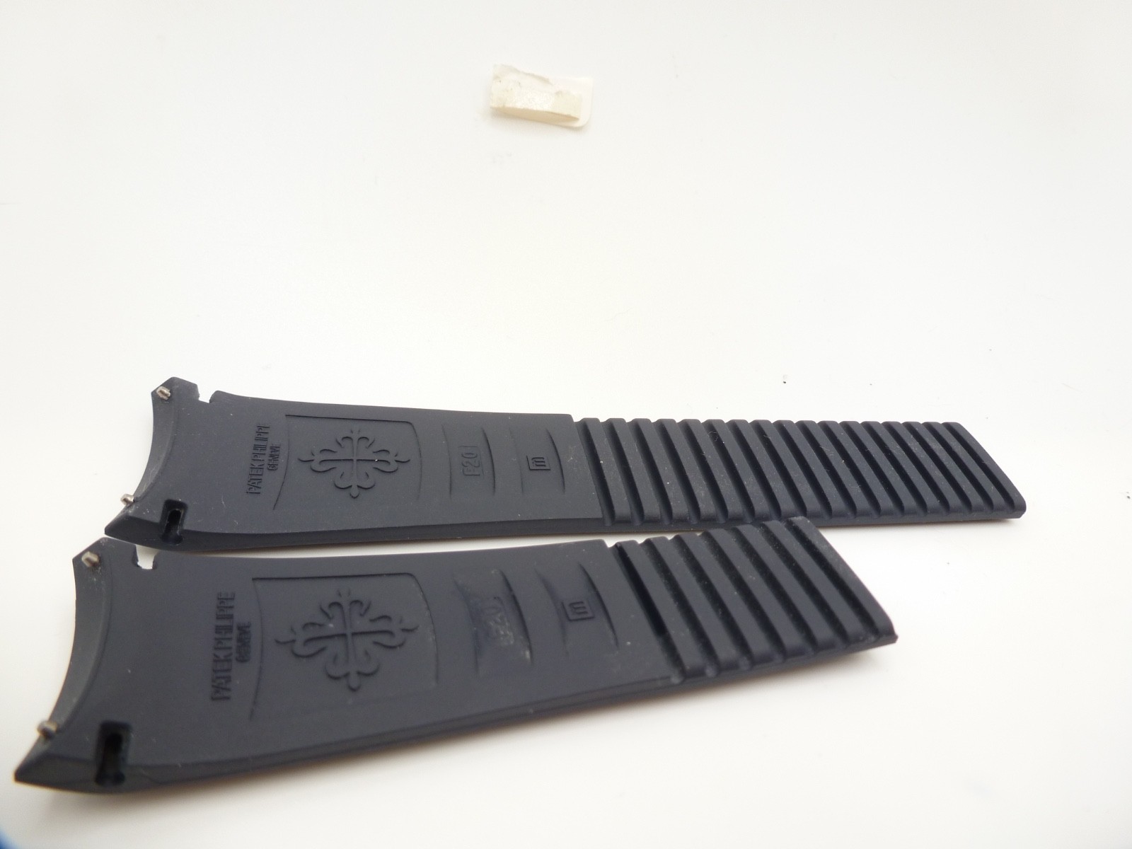 Original Patek Philippe 5968A 5968G Black Rubber Strap 22x18mm used