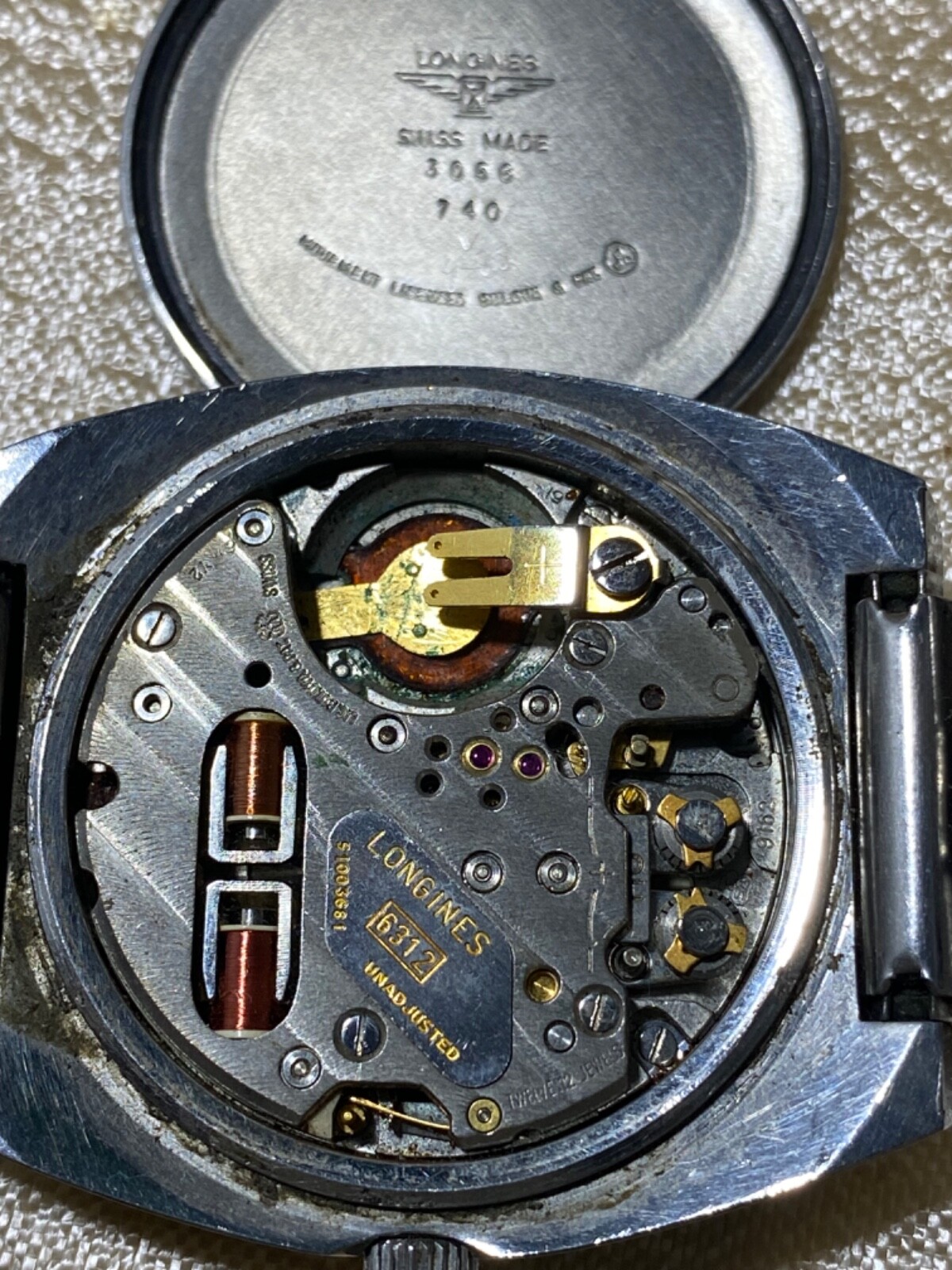 LONGINES ULTRONIC WATCH 6312 ESA 9162 FOR PARTS OR REPAIR.