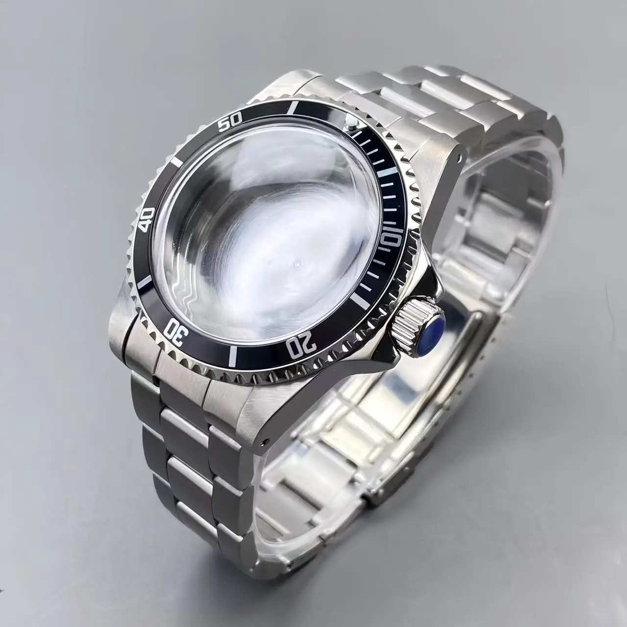 NH35 Vintage Case 39.5MM Stainless Steel 120-Click Watch Case with Sub/Gmt Alloy