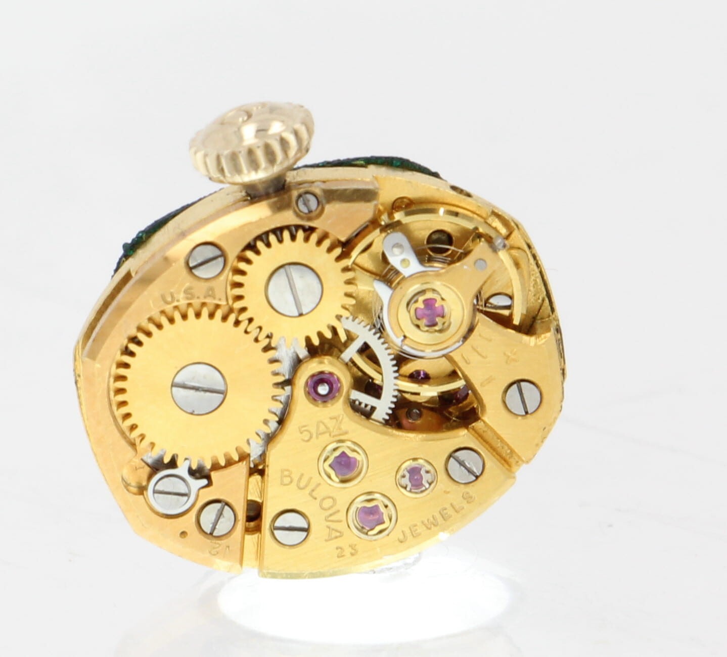 Bulova 5AZ Cal Swiss 23Jewel Movement, Gold Tone, Running