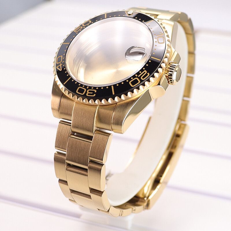 For Nh35/36 8215 2824 Movement 40mm Diver Watch Case Oyster Strap Sapphire Glass