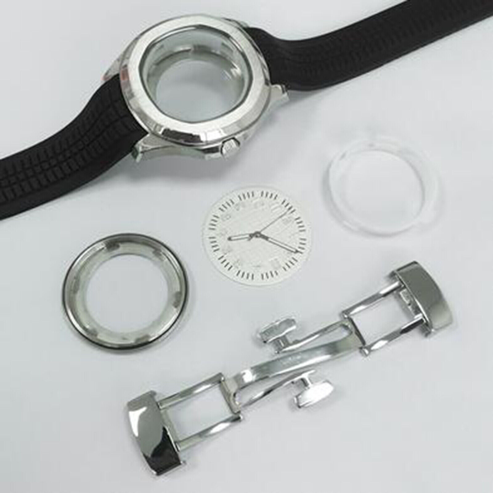 Watch Case Dial Hands Strap Accessories for NH35/36/4R/7S Movement