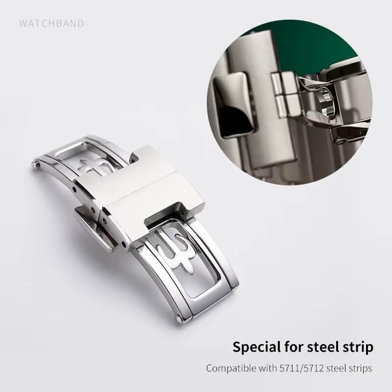 17mm Steel Buckle Clasp For Patek Philipee Nautilus 5711 5712 5726 (new) 5811