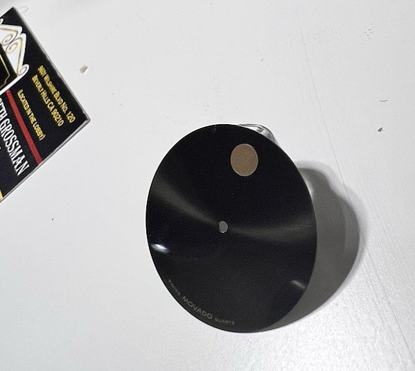 Movado Museum Watch Dial MUSEUM ORIGINAL BLACK 27 MM Swiss Made PREOWNED NICE