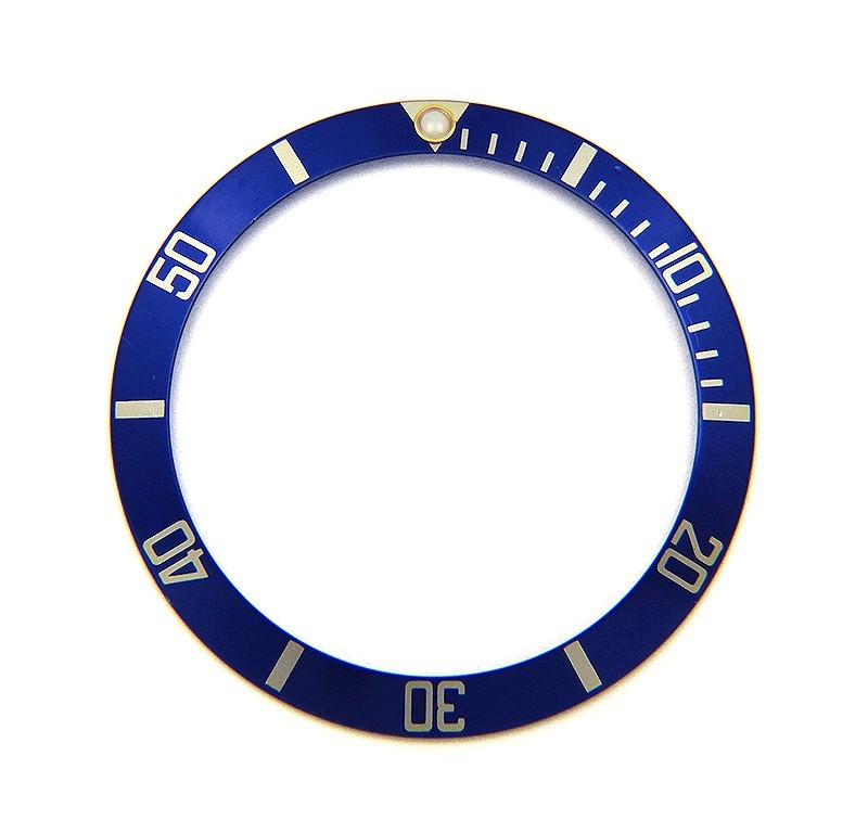 Genuine Rolex Submariner 16803 16613 16808 16618 Blue & Gold Watch Bezel Insert