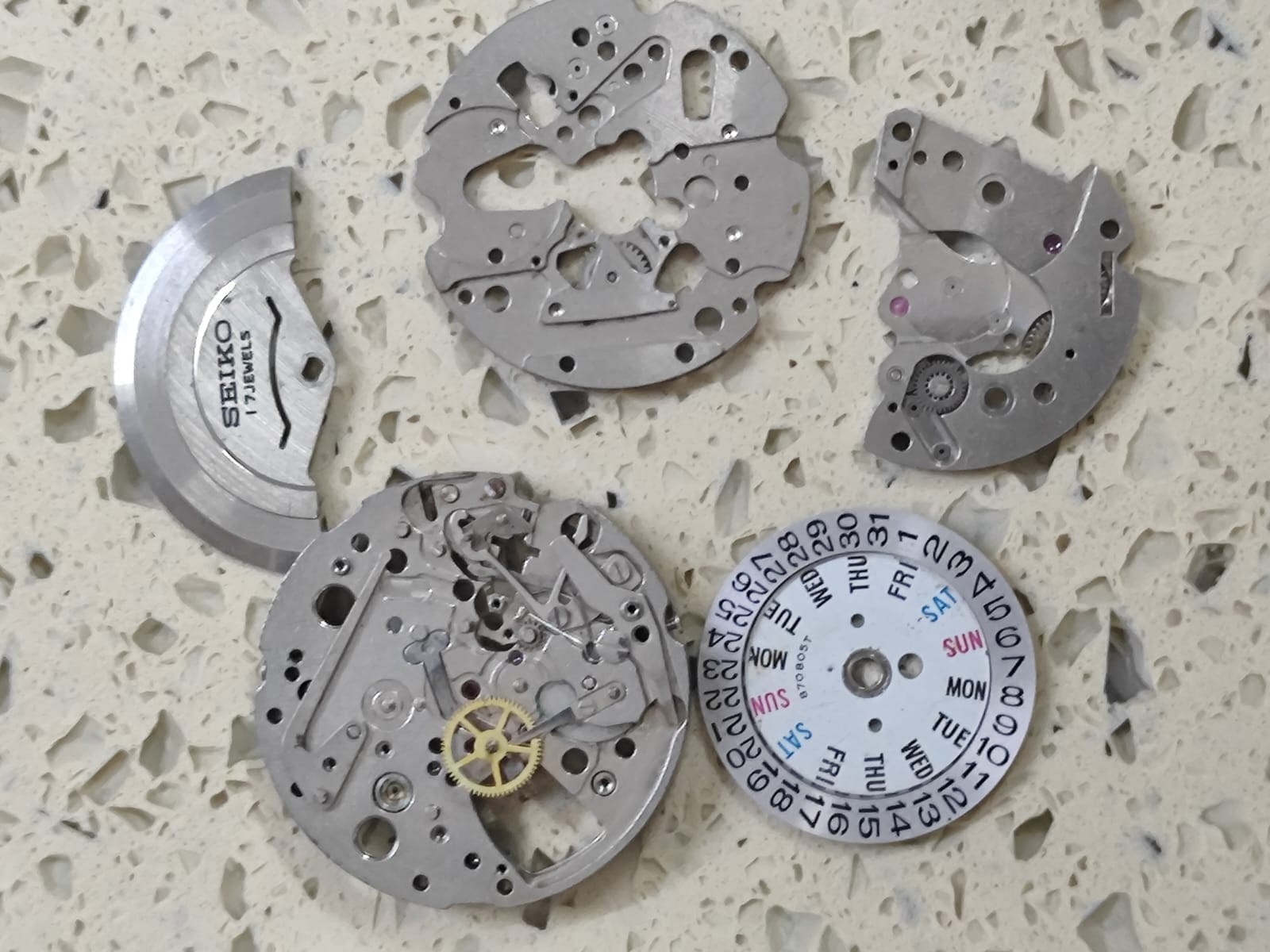 Vintage Seiko Bell Matic Alarm 4006A Incomplet movement Not Work For parts Y