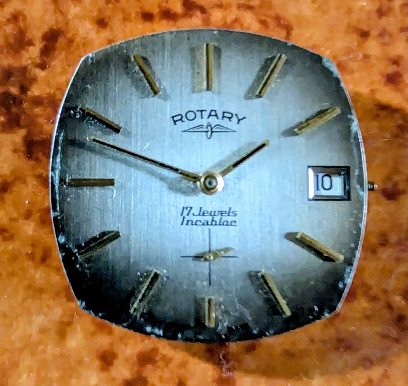 Rotary Tavannes Peseux 7056 17j Watch Movement Spares Repairs